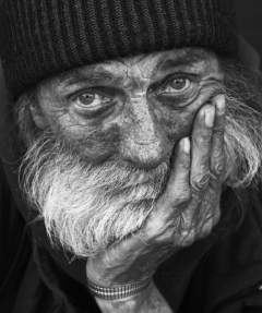 Homeless Portraiture – Monday’s Daily Jigsaw Puzzle