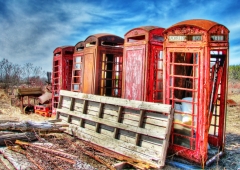 Old Phone Booths – Tuesday’s Daily Jigsaw Puzzle