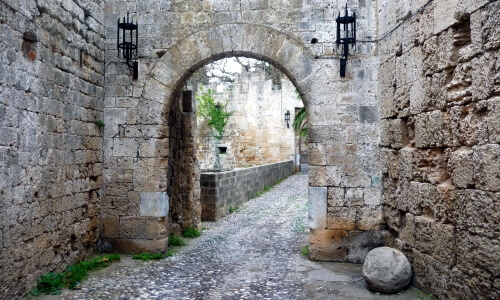 D’Amboise Gate in Rhodes, Greece