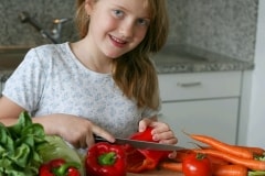 Young Girl In The Kitchen