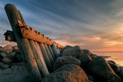 Sunset At The Breakwater – Wednesday’s Jigsaw Puzzle
