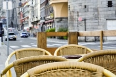 Friday’s Jigsaw Puzzle – Empty Tables On The Street