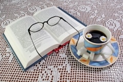 Tuesday’s Relaxing Jigsaw Puzzle – A Cup Of Coffee And A Book