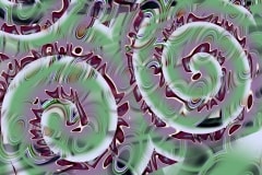 Sunday’s Abstract Jigsaw Puzzle – Green Spirals