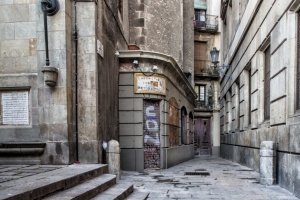 Empty Street In Barcelona, Spain – Tuesday’s Gloomy Jigsaw Puzzle