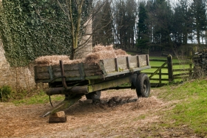 Trailer Full Of Hay – Monday’s Down On The Farm Jigsaw Puzzle
