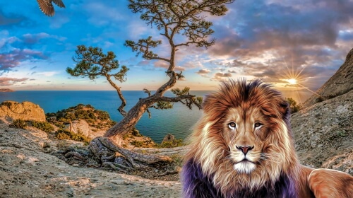 The Lion And The Eagle – Tuesday’s Daily Jigsaw Puzzle