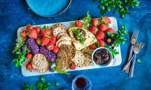 Strawberries and Crackers