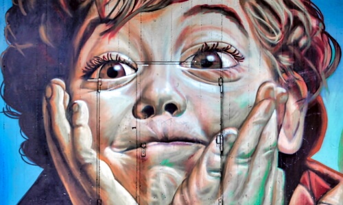 Street Art Boy – Sunday’s Daily Jigsaw Puzzle