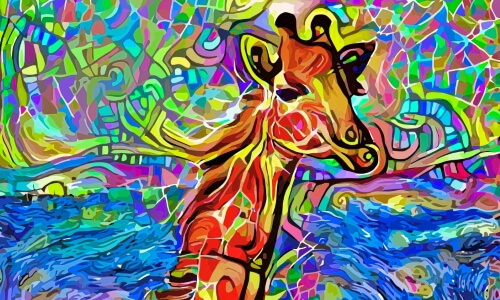 Abstract Giraffe – Sunday’s Daily Jigsaw Puzzle