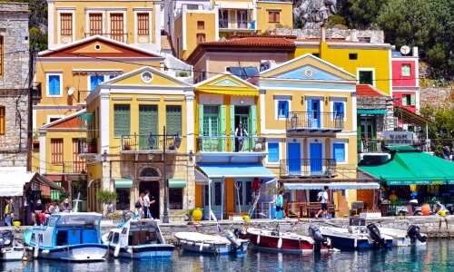 Symi Waterfront – Saturday’s Daily Jigsaw Puzzle