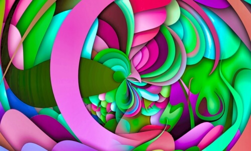 Abstract Flowers – Tuesday’s Daily Jigsaw Puzzle