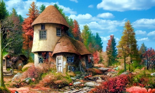 Strange Cottage – Friday’s Free Daily Jigsaw Puzzle