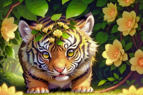 The Baby Tiger – Tuesday’s Daily Jigsaw Puzzle