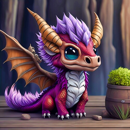 The Baby Dragon – Thursday’s Free Daily Jigsaw Puzzle