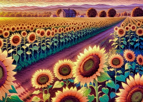 Sunflowers – Saturday’s Daily Jigsaw Puzzles