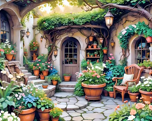 Outdoor Garden Area – Saturday’s Daily Jigsaw Puzzle