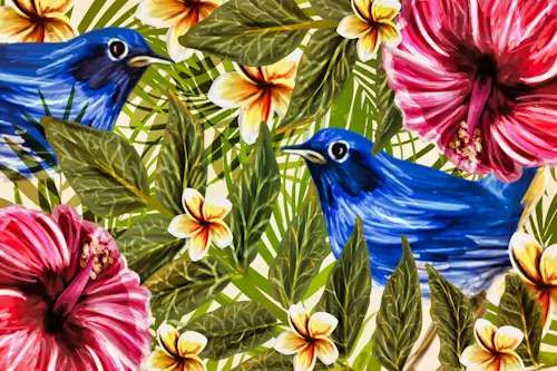Birds and Flowers – Tuesday’s Free Daily Jigsaw Puzzle