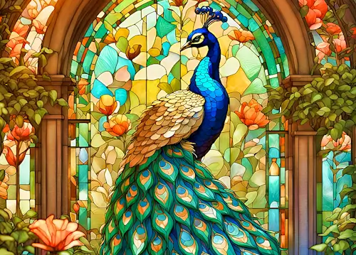 Proud As A Peacock – Tuesday’s Daily Jigsaw Puzzle