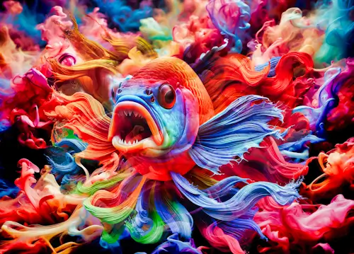 Colorful but Scary Fish – Sunday’s Daily Jigsaw Puzzle