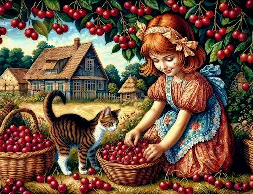 Cherry Picking – Tuesday’s Daily Jigsaw Puzzle