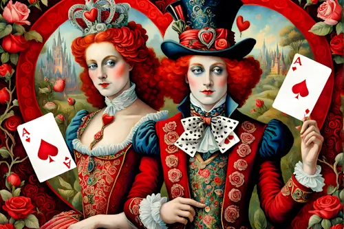 Alice In Wonderland – Queen Of Hearts and Mad Hatter