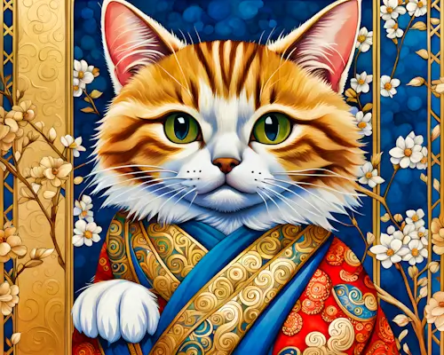 The Orange Cat – Wednesday’s Daily Jigsaw Puzzle