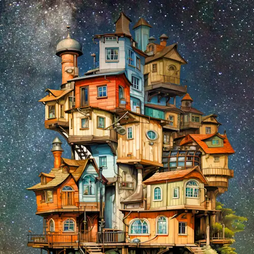 Tall House – Tuesday’s Daily Jigsaw Puzzle