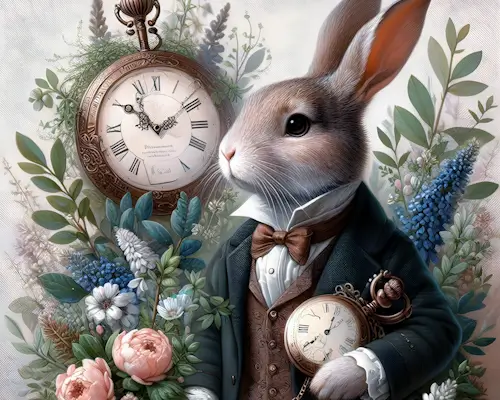 White Rabbit –  Monday’s Free Daily Jigsaw Puzzle