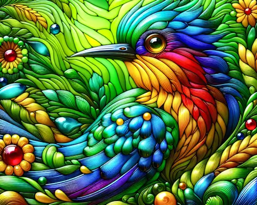 Abstract Bird – Friday’s Free Daily Jigsaw Puzzle