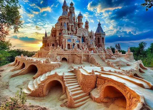 Tuesday’s Daily Jigsaw Puzzle – Sandcastle